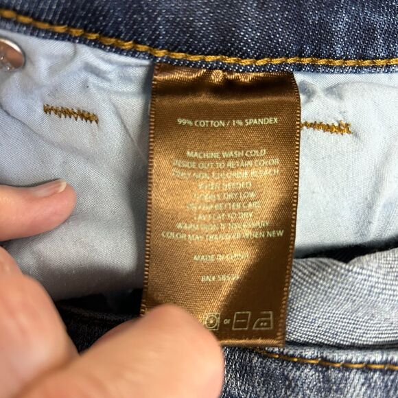 Kut From The Kloth Blue Medium Wash Mid-Rise Straight Leg Cropped Jeans Size 16W - Picture 8 of 13